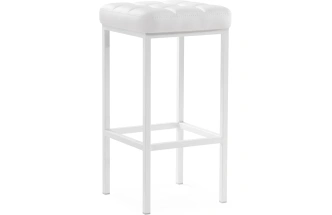 Барный табурет Лофт, линкольн белый / белый матовый