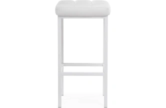 Барный табурет Лофт, линкольн белый / белый матовый