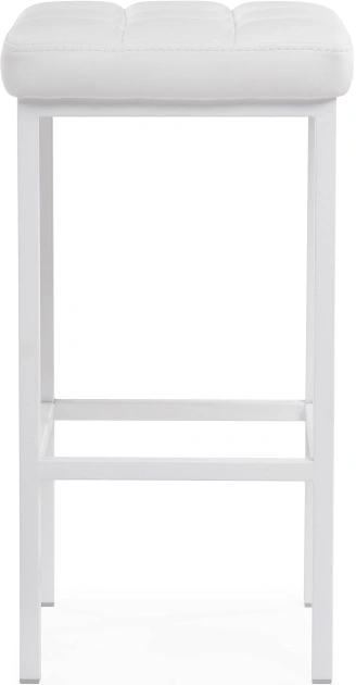 Барный табурет Лофт, линкольн белый / белый матовый