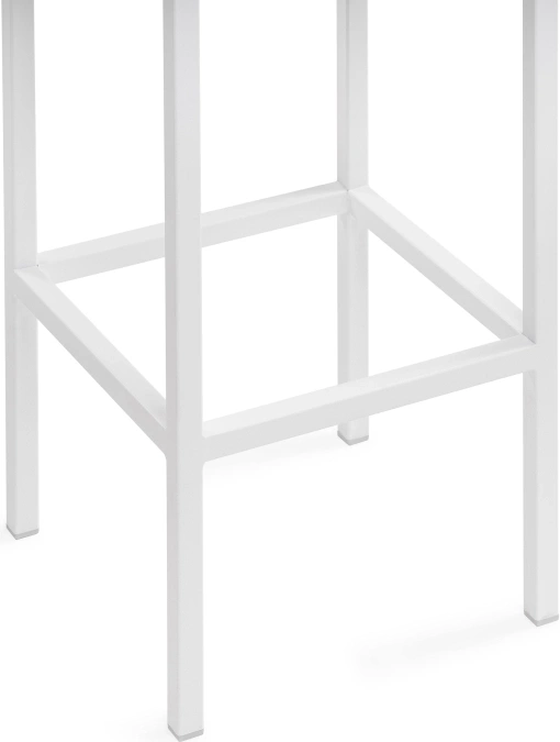 Барный табурет Лофт, линкольн белый / белый матовый