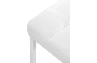 Барный табурет Лофт, линкольн белый / белый матовый