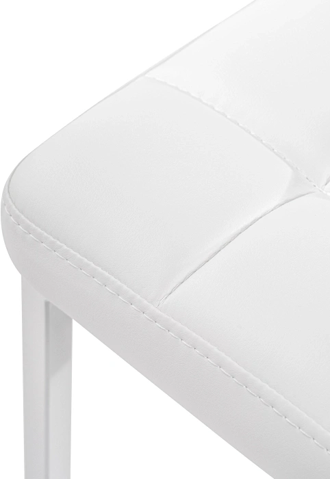 Барный табурет Лофт, линкольн белый / белый матовый