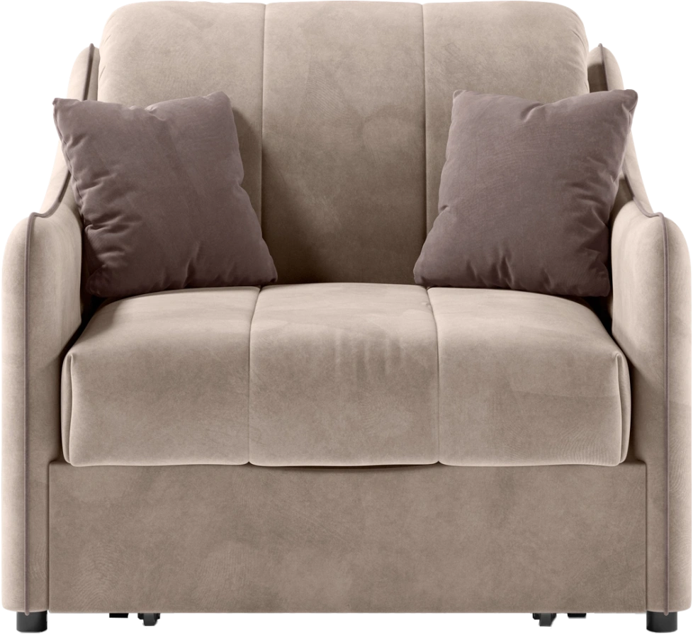 Кресло-кровать Дели 80, модель 032, Ultra Sand / Ultra Stone (песочный)