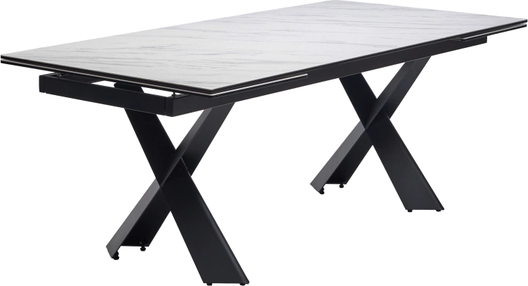 Кухонный стол раздвижной Oristano 200, Marbles KL-99 Белый мрамор ...
