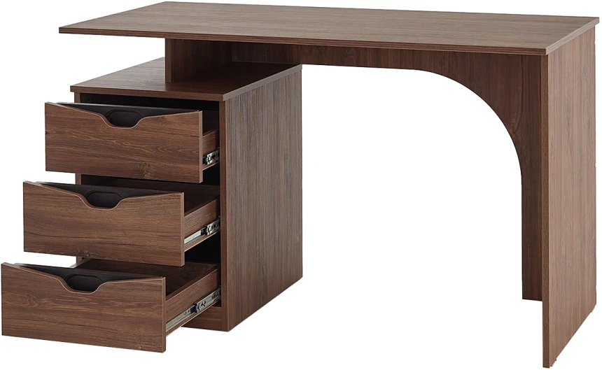 Стол письменный Соренто, с ящиками, дуб стирлинг