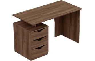 Стол письменный Соренто, с ящиками, дуб стирлинг