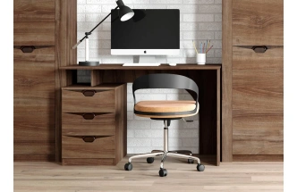 Стол письменный Соренто, с ящиками, дуб стирлинг