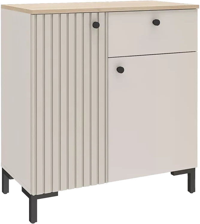 Комод в прихожую Тоскана, с ящиком, Кашемир серый