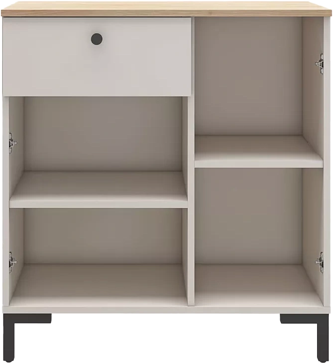 Комод в прихожую Тоскана, с ящиком, Кашемир серый