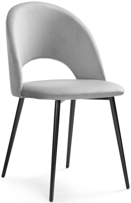 Стул Ирре, мягкий, confetti silver серый / черный