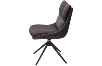 Стул Leroy, поворотный, серый Maison 99#, Ote Cobble 457, черный каркас
