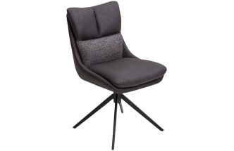 Стул Leroy, поворотный, серый Maison 99#, Ote Cobble 457, черный каркас