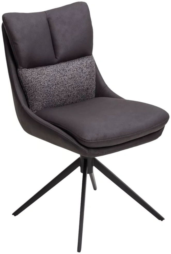 Стул Leroy, поворотный, серый Maison 99#, Ote Cobble 457, черный каркас