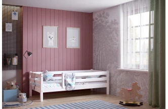 Кровать детская Соня-3, с защитой по периметру, зеленый