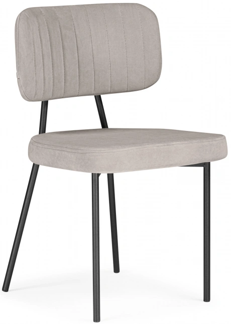 Стул Вакао, мягкий, латте brendy smoke 04 / черный