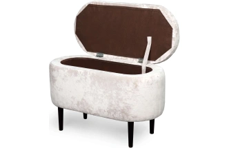 Банкетка Олаф, с нишей, ткань тиффани бежевый