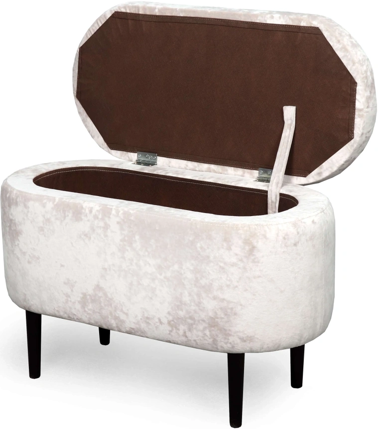 Банкетка Олаф, с нишей, ткань тиффани бежевый