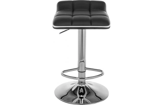 Барный стул Fera, черный с белым кантом