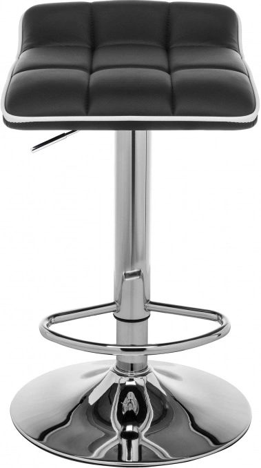 Барный стул Fera, черный с белым кантом
