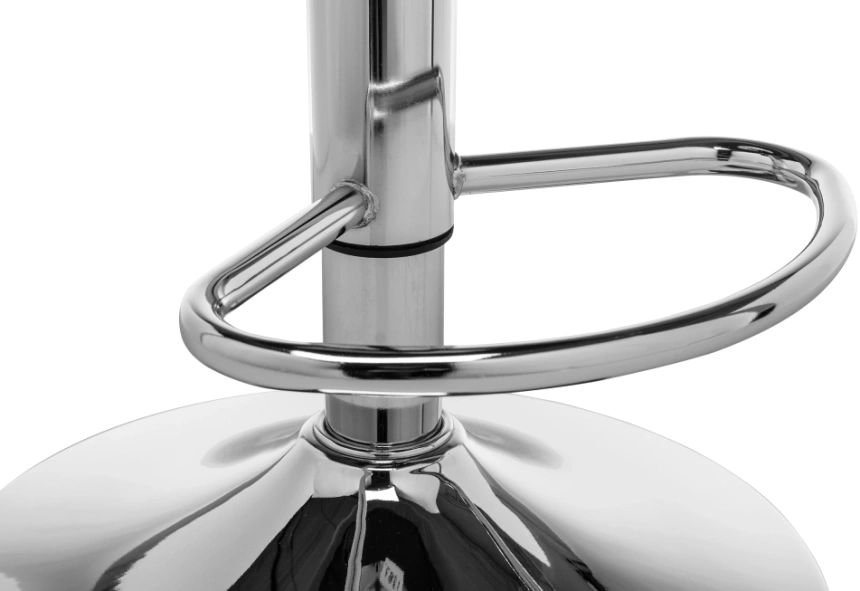 Барный стул Fera, черный с белым кантом