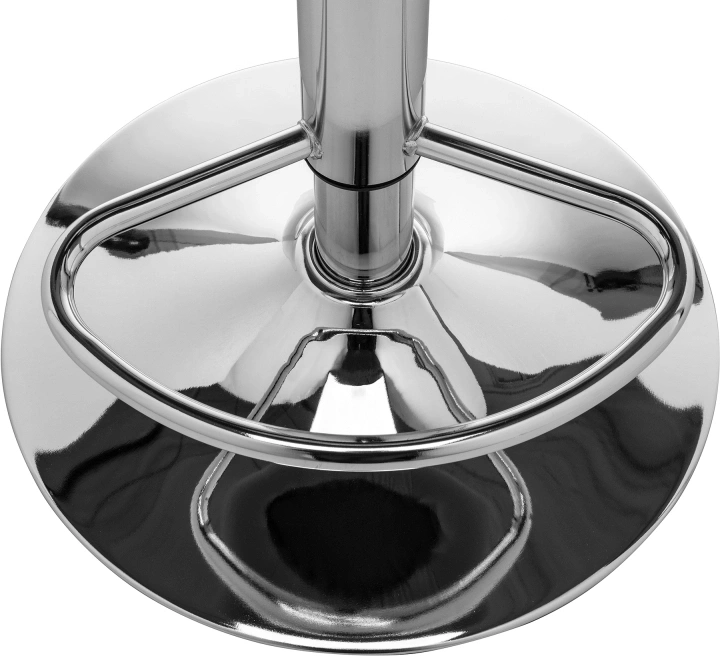 Барный стул Fera, черный с белым кантом