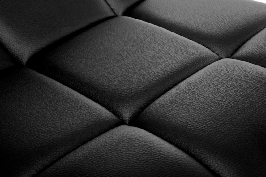 Барный стул Fera, черный с белым кантом