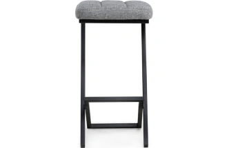 Полубарный табурет Амаури, графит / черный матовый