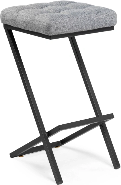 Полубарный табурет Амаури, графит / черный матовый