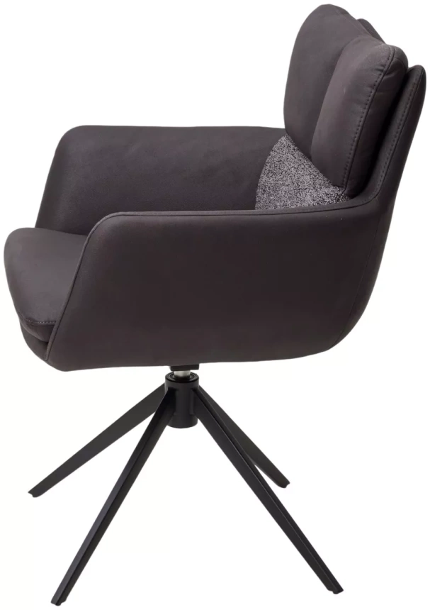 Стул Luis, поворотный, серый Maison 99#, Ote Cobble 457, черный каркас