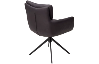 Стул Luis, поворотный, серый Maison 99#, Ote Cobble 457, черный каркас