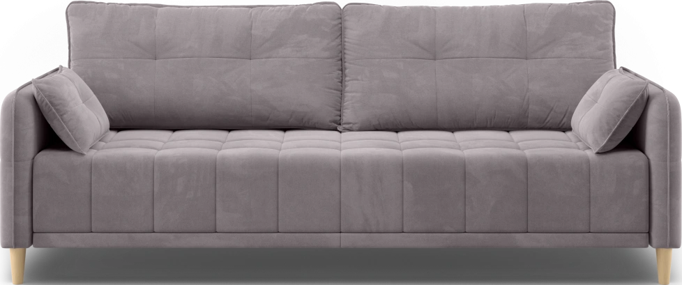 Диван прямой Динс, модель 043, Velutto 08 (серый)