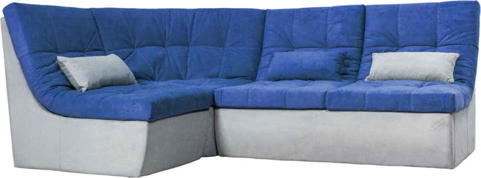 Диван угловой София 2 с кресельной частью, MONAKO-A 09, MONAKO-A 14, с задней тканью