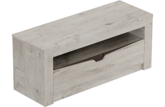 Тумба под ТВ Соренто, с ящиком, дуб бонифаций