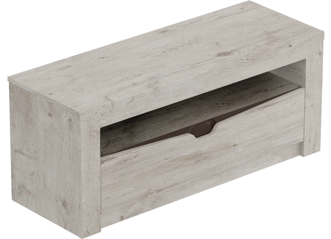 Тумба под ТВ Соренто, с ящиком, дуб бонифаций