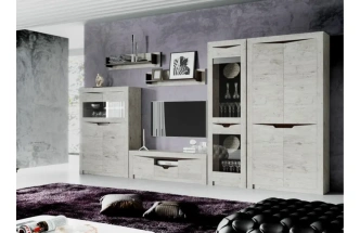 Тумба под ТВ Соренто, с ящиком, дуб бонифаций