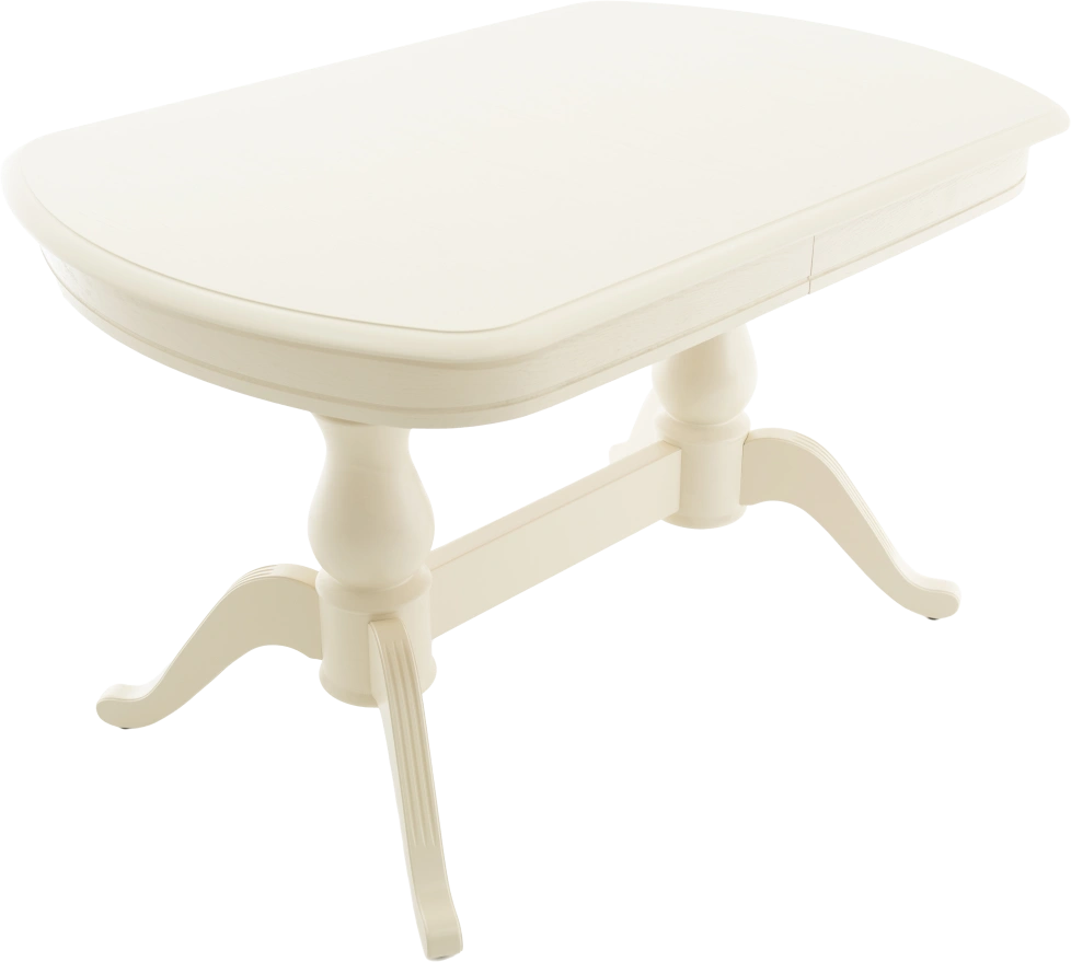 Кухонный стол Фабрицио-2м, 120, слоновая кость, каркас слоновая кость