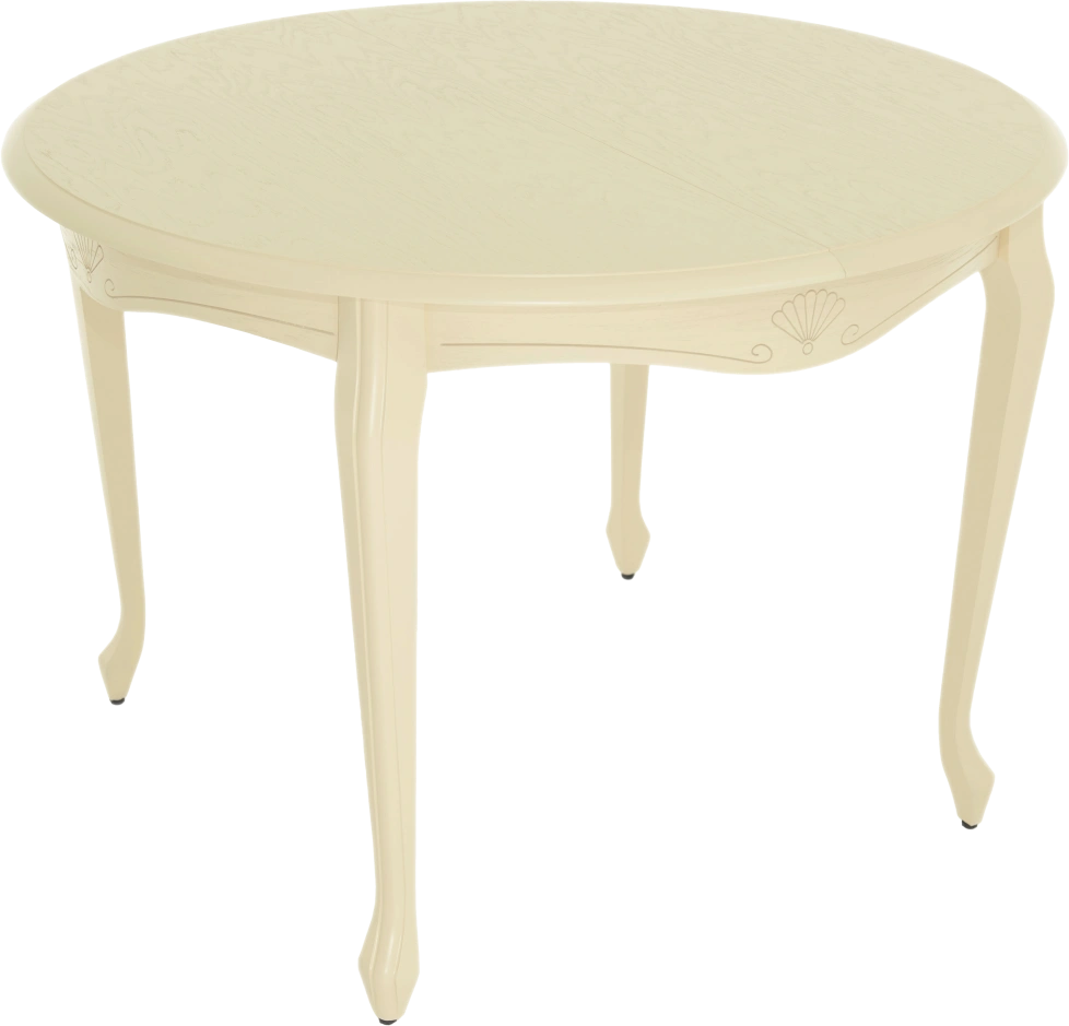 Кухонный стол Кабриоль D 105, слоновая кость