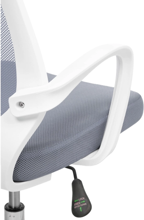Компьютерное кресло Ergoplus, light gray / white