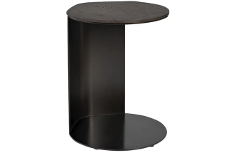 Журнальный стол 58DB-23087, 38x39x48, МДФ, шпон, темный орех / коричневый