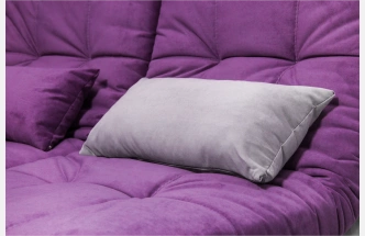 Диван угловой София 2, Tenerife italian plum, Tenerife silver, с задней тканью