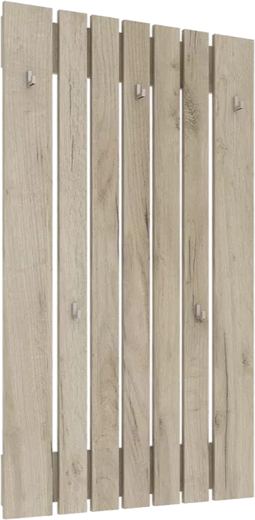 Вешалка Лофт, 77,4x135x3,2, Дуб крафт серый