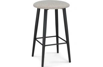 Полубарный табурет Гангток, олива / черный матовый