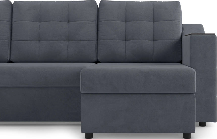 Диван П-образный Невада, модель 020, комплектация 4, Omega 32 (темно-серый)