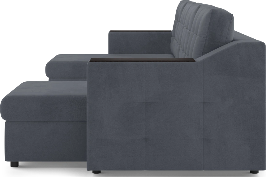 Диван П-образный Невада, модель 020, комплектация 4, Omega 32 (темно-серый)