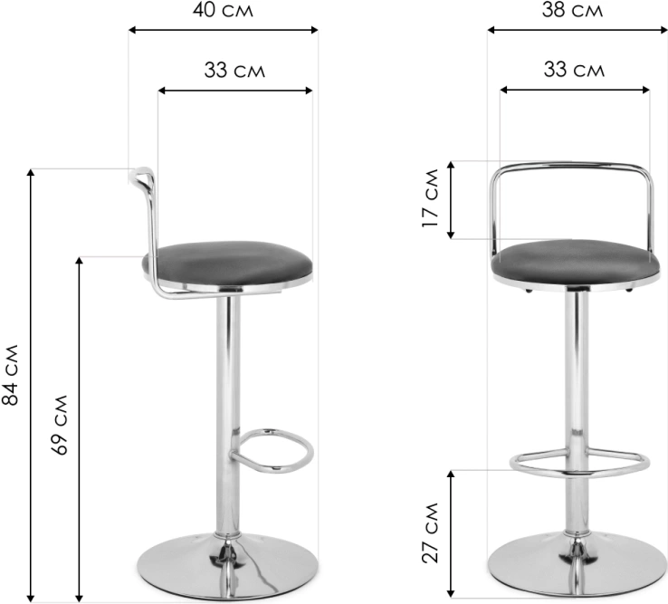 Полубарный стул Lusia, зеленый / золотой