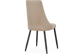 Стул Кора, мягкий, бежевый / черный