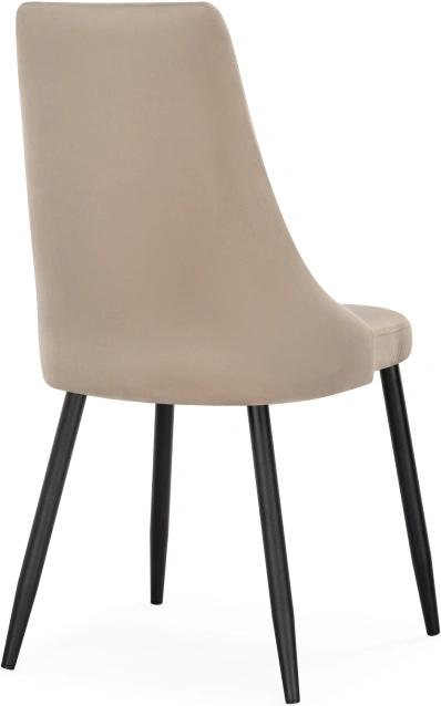 Стул Кора, мягкий, бежевый / черный