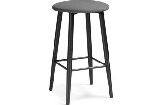 Полубарный табурет Гангток, катания графит / черный матовый
