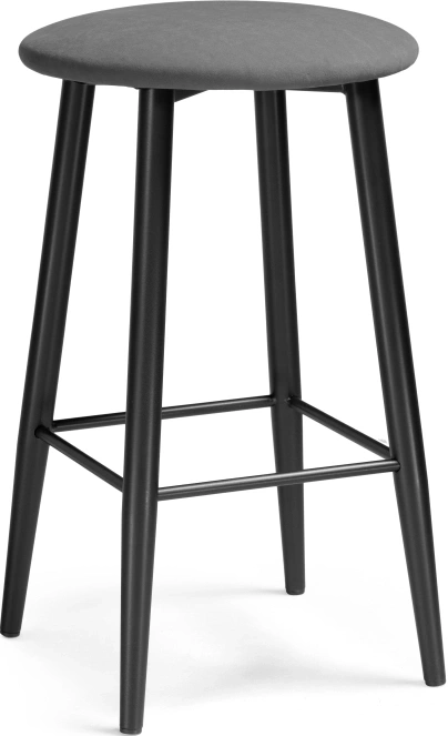 Полубарный табурет Гангток, катания графит / черный матовый