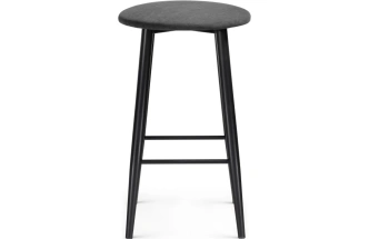 Полубарный табурет Гангток, катания графит / черный матовый